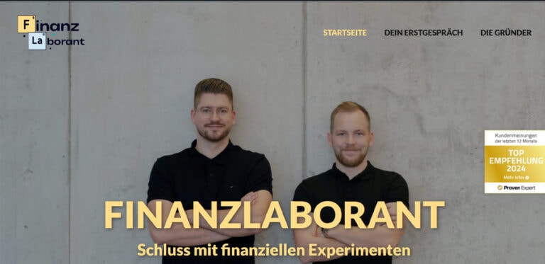 Webdesign-Referenz: Website und Blog Finanzlaborant