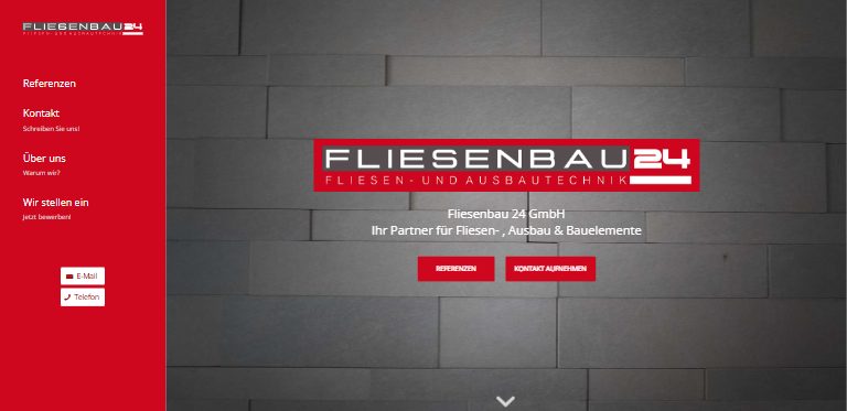 Webdesign-Referenz: Website von FLIESENBAU24 Sascha Duczmal, Magdeburg